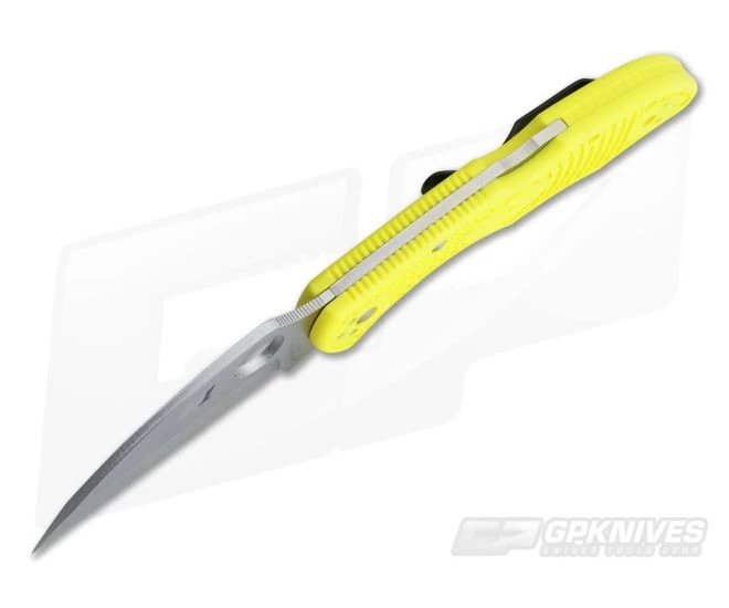 Spyderco Salt 2 Wharncliffe Plain H1 Yellow FRN Back Lock Folder C88PWCYL2 3 Spyderco Salt 2 Wharncliffe Plain H1 Yellow FRN Back Lock Folder C88PWCYL2 - Image 3