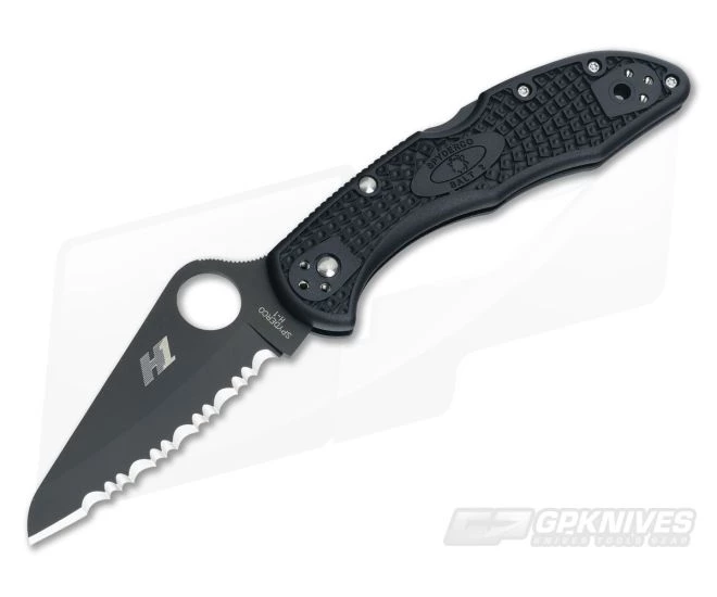 Spyderco Salt 2 Black Serrated H1 Black FRN Back Lock Folder C88SBBK2 1 Spyderco Salt 2 Black Serrated H1 Black FRN Back Lock Folder C88SBBK2