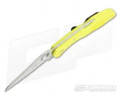 Spyderco Salt 2 Serrated H1 Yellow FRN Back Lock Folder C88SYL2 5 Spyderco Salt 2 Serrated H1 Yellow FRN Back Lock Folder C88SYL2 -Camping Knives best sale c88syl2 3