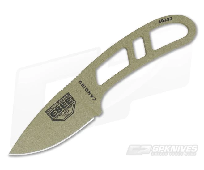 ESEE Candiru Dark Earth with Molded Black Sheath 1 ESEE Candiru Dark Earth with Molded Black Sheath