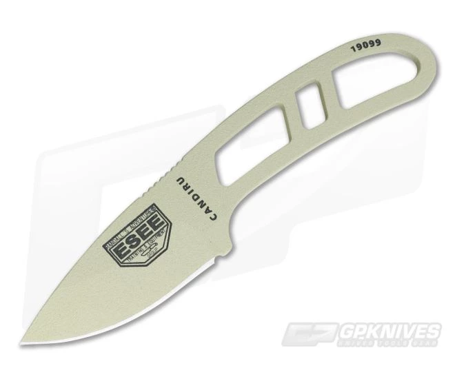 ESEE Candiru Desert Tan with Molded Black Sheath 1 ESEE Candiru Desert Tan with Molded Black Sheath