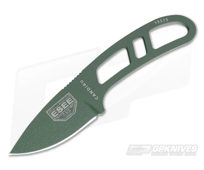 ESEE Candiru OD Green with Molded Black Sheath 1 ESEE Candiru OD Green with Molded Black Sheath