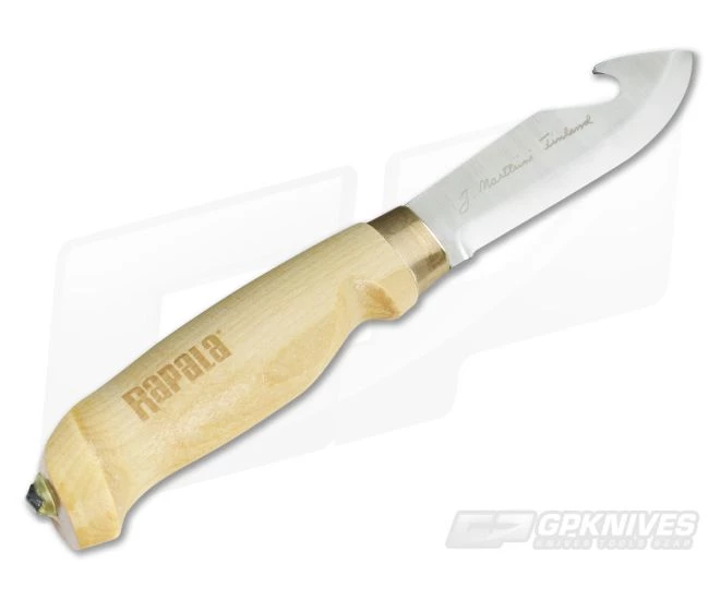 Marttiini Rapala Classic Birch Gut Hook Fixed Knife and Sheath CBGH4 3 Marttiini Rapala Classic Birch Gut Hook Fixed Knife and Sheath CBGH4 - Image 3