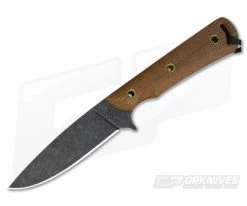 Smith & Sons Comanche Darkened D2 Natural Micarta Adventure Fixed Blade
