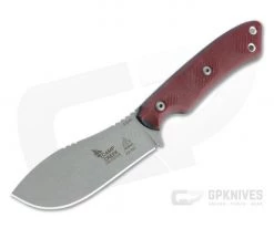 TOPS Knives Camp Creek Fire Edition Tumbled S35VN Red and Black G10 Fixed Blade CPCKFE-01