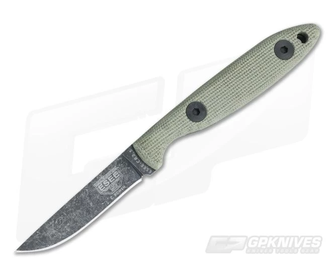 ESEE Knives Camp Lore CR2.5 Black Oxide 1095 Leather Sheath 1 ESEE Knives Camp Lore CR2.5 Black Oxide 1095 Leather Sheath