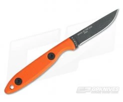 ESEE Knives Camp Lore CR2.5 Orange G10 Black Oxide 1095 Leather Sheath -Camping Knives best sale cr2.5 or 3