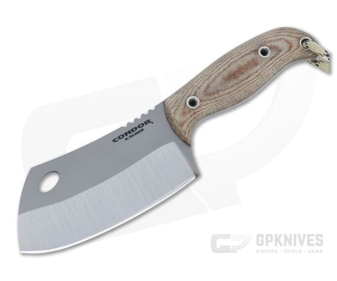 Condor Tool & Knife Primal Cleaver Natural Canvas Micarta Fixed Blade Knife 2011-4HC 1 Condor Tool & Knife Primal Cleaver Natural Canvas Micarta Fixed Blade Knife 2011-4HC