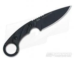 TOPS Knives C.U.T. 4.0 Blackout Edition Fixed Knife CUT-40A -Camping Knives best sale cut 40 be 3
