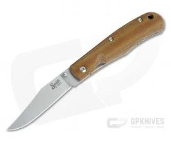 Smith & Sons Cypress Trapper D2 Liner Lock Natural Micarta