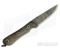 Smith & Sons Desperado Coconut Fiber Micarta Original Patina CPM D2 Fixed Blade 03 -Camping Knives best sale dp cfm op 03 3