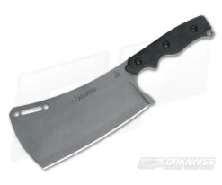 TOPS El Chappo Cleaver Sniper Grey 1095 Black Micarta Fixed Blade ECHA-02