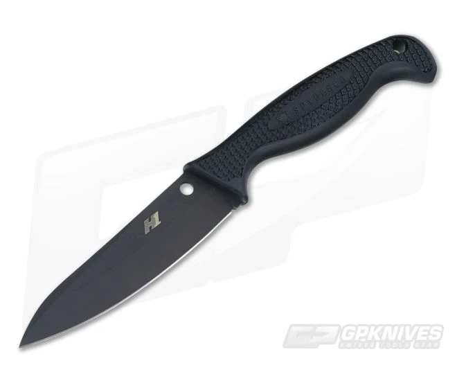 Spyderco Aqua Salt Black H1 Plain Edge FB23PBBK 1 Spyderco Aqua Salt Black H1 Plain Edge FB23PBBK