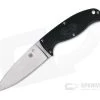 Spyderco Enuff 2 Leaf Plain VG10 Black FRN Fixed Blade FB31PBK2