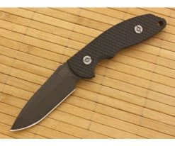 Hinderer Knives FXM 3.5 Fixed DLC Spanto Black G10