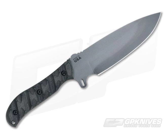 TOPS Silent Hero Sniper Grey 1095 Black Rocky Mountain Tread Micarta Fixed Blade HERO-03 3 TOPS Silent Hero Sniper Grey 1095 Black Rocky Mountain Tread Micarta Fixed Blade HERO-03 - Image 3