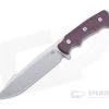 Hinderer Knives Fieldtac 6" Harpoon Spearpoint Stonewashed Nitro-V Burgundy Micarta Fixed Blade 1270