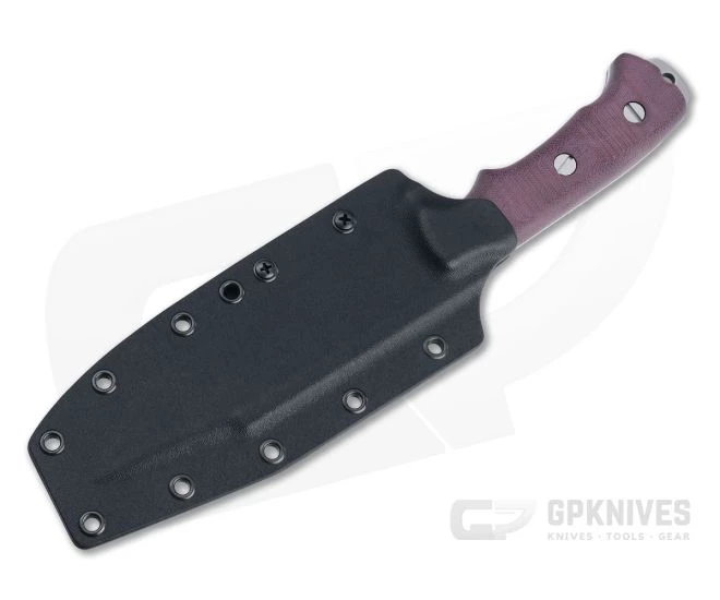 Hinderer Knives Fieldtac 6" Harpoon Spearpoint Stonewashed Nitro-V Burgundy Micarta Fixed Blade 1270 2 Hinderer Knives Fieldtac 6" Harpoon Spearpoint Stonewashed Nitro-V Burgundy Micarta Fixed Blade 1270 - Image 2