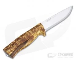 Helle Knives Eggen 12C27 Stainless Curly Birch Fixed Blade Knife -Camping Knives best sale hlk1075 3