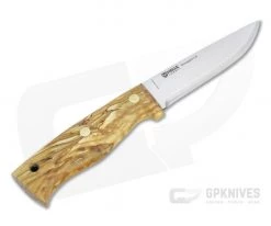 Helle Knives Temagami CA Les Stroud Carbon Steel Curly Birch Semi Full Tang Fixed Blade Knife -Camping Knives best sale hlk301 3