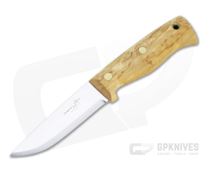Helle Knives Temagami LTD Les Stroud 14C28N Curly Birch Semi Full Tang Fixed Blade Knife 1 Helle Knives Temagami LTD Les Stroud 14C28N Curly Birch Semi Full Tang Fixed Blade Knife