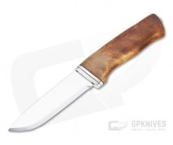 Helle Knives Alden 12C27 Stainless Curly Birch Fixed Blade Knife