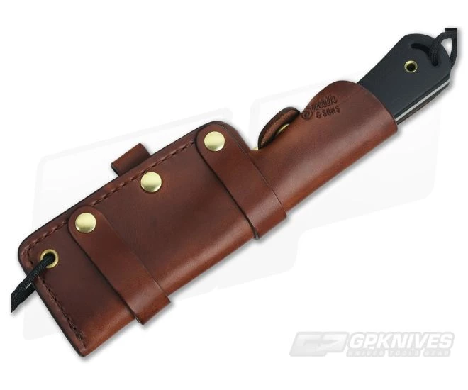 Smith & Sons Honcho Original Patina D2 Black Micarta Fixed Blade 2 Smith & Sons Honcho Original Patina D2 Black Micarta Fixed Blade - Image 2