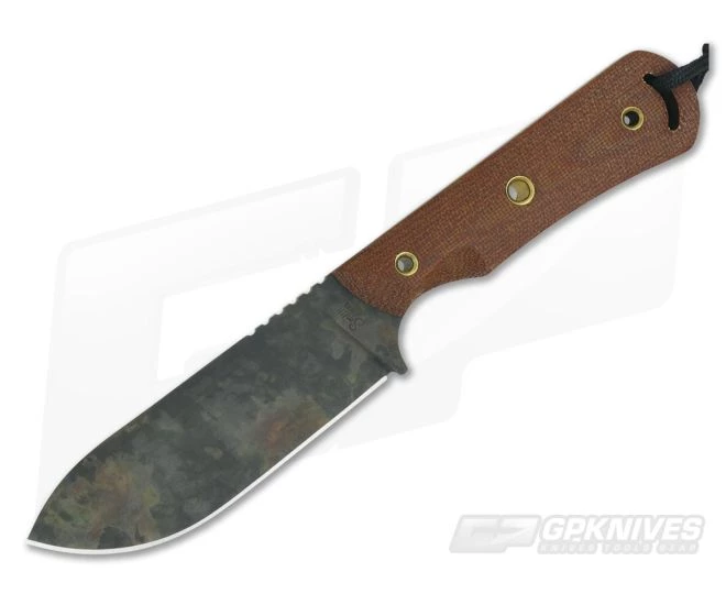 Smith & Sons Honcho Original Patina D2 Natural Micarta Fixed Blade 1 Smith & Sons Honcho Original Patina D2 Natural Micarta Fixed Blade