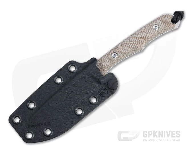 Chris Reeve Inyoni Stonewashed S45VN Natural Canvas Micarta Fixed Blade 2 Chris Reeve Inyoni Stonewashed S45VN Natural Canvas Micarta Fixed Blade - Image 2