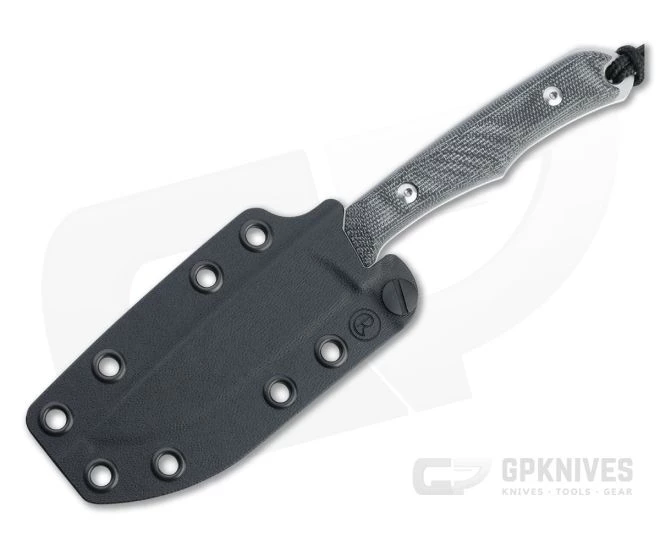 Chris Reeve Inyoni Stonewashed S45VN Black Canvas Micarta Fixed Blade 2 Chris Reeve Inyoni Stonewashed S45VN Black Canvas Micarta Fixed Blade - Image 2