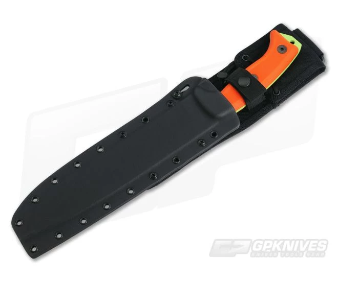 ESEE Junglas ESEE Logo Machete Venom Green Orange G10 2 ESEE Junglas ESEE Logo Machete Venom Green Orange G10 - Image 2