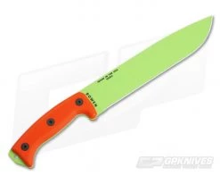 ESEE Junglas ESEE Logo Machete Venom Green Orange G10 5 ESEE Junglas ESEE Logo Machete Venom Green Orange G10 -Camping Knives best sale junglas vg e 3