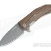 LionSteel KUR Flipper Santos Wood Black PVD Sleipner Liner Lock Folder