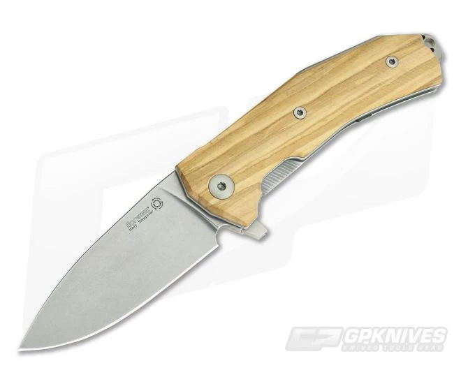 LionSteel KUR Flipper Olive Wood Sleipner Liner Lock Folder 1 LionSteel KUR Flipper Olive Wood Sleipner Liner Lock Folder