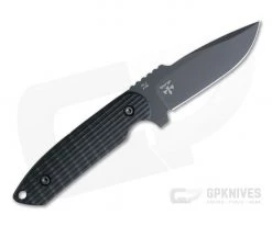 Protech Knives Les George Rockeye Black DLC 52100 Black G10 Tactical Fixed Blade -Camping Knives best sale lg302 m 3 1