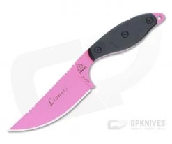 TOPS Knives Lioness Tactical Pink 1095 Black G10 Fixed Blade Knife LION-01