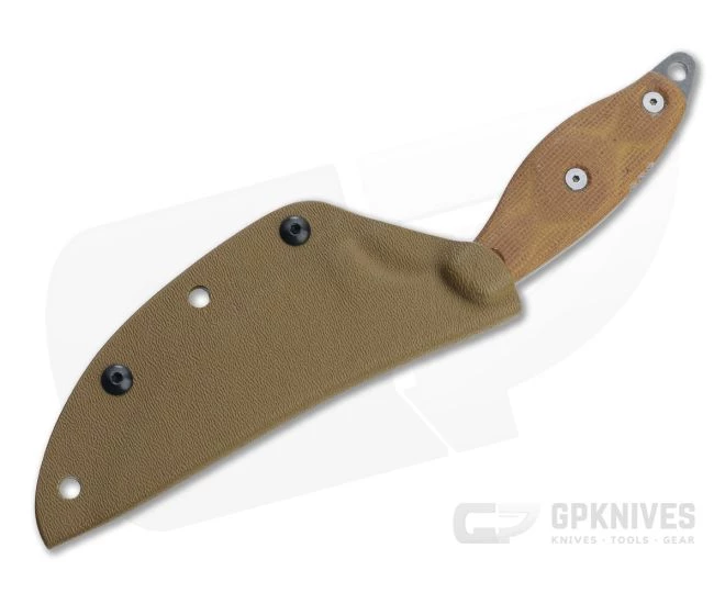 TOPS Knives Lioness Rockies Edition Tumbled 1095 Tan Micarta Fixed Blade Knife LIONTBF 2 TOPS Knives Lioness Rockies Edition Tumbled 1095 Tan Micarta Fixed Blade Knife LIONTBF - Image 2