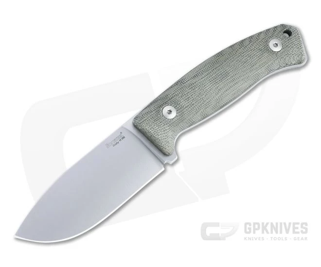 LionSteel M2M Satin M390 Green Canvas Micarta Fixed Blade Knife 1 LionSteel M2M Satin M390 Green Canvas Micarta Fixed Blade Knife