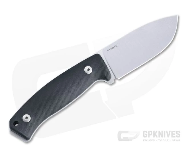 LionSteel M2M Satin M390 Black G10 Fixed Blade Knife 3 LionSteel M2M Satin M390 Black G10 Fixed Blade Knife - Image 3