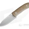 LionSteel M4 Natural Canvas Micarta Satin M390 Fixed Blade