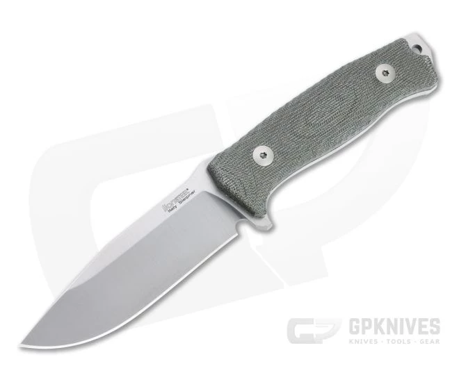LionSteel M5 Green Canvas Micarta Satin Sleipner Steel Fixed Blade Hunter 1 LionSteel M5 Green Canvas Micarta Satin Sleipner Steel Fixed Blade Hunter