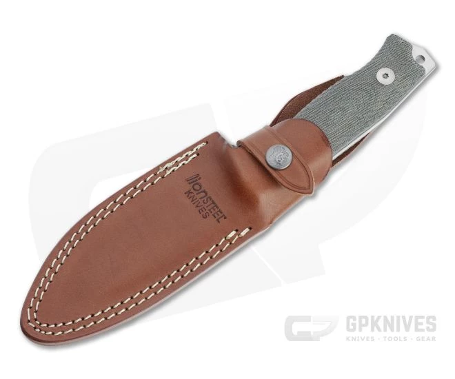 LionSteel M5 Green Canvas Micarta Satin Sleipner Steel Fixed Blade Hunter 2 LionSteel M5 Green Canvas Micarta Satin Sleipner Steel Fixed Blade Hunter - Image 2