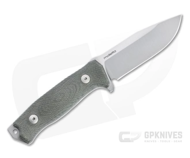 LionSteel M5 Green Canvas Micarta Satin Sleipner Steel Fixed Blade Hunter 3 LionSteel M5 Green Canvas Micarta Satin Sleipner Steel Fixed Blade Hunter - Image 3
