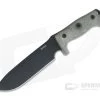 LionSteel M7 Solid Green Canvas Micarta Black Sleipner Full Tang Fixed Blade M7B-CVG