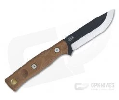 TOPS Fieldcraft 3.5 Mini B.O.B. Brown Canvas Micarta Bushcraft Fixed Blade MBROS-01 -Camping Knives best sale mbros 01 3