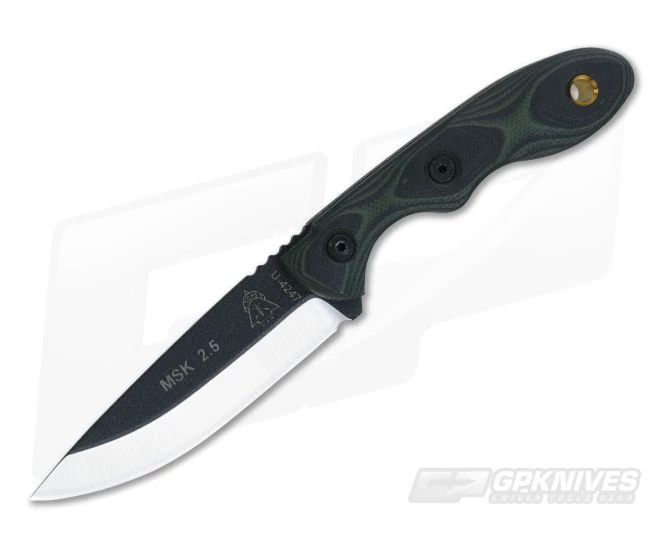 TOPS Knives Mini Scandi Knife 2.5 Green/Black G10 1 TOPS Knives Mini Scandi Knife 2.5 Green/Black G10