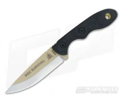 TOPS Knives Mini Scandi Survival Knife Coyote Tan