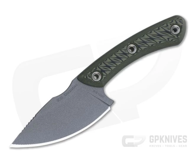 RMJ Tactical Nomad Skinner 52100 Dirty Olive Hunting Fixed Blade 1 RMJ Tactical Nomad Skinner 52100 Dirty Olive Hunting Fixed Blade