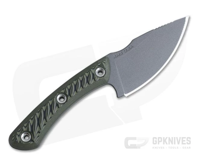 RMJ Tactical Nomad Skinner 52100 Dirty Olive Hunting Fixed Blade 3 RMJ Tactical Nomad Skinner 52100 Dirty Olive Hunting Fixed Blade - Image 3