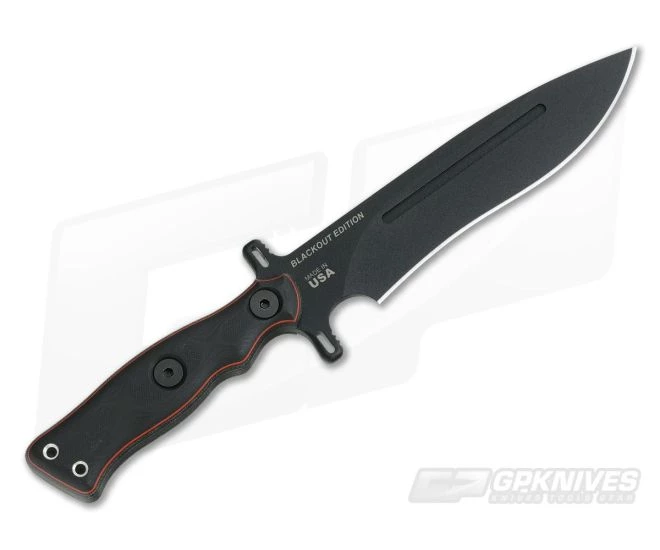TOPS Knives Operator 7 Blackout Edition Tactical Fixed Blade Layered G10 and Micarta 3 TOPS Knives Operator 7 Blackout Edition Tactical Fixed Blade Layered G10 and Micarta - Image 3
